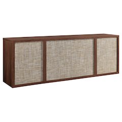 Kai Rectangular TV Stand for TV's up to 75" in Satin Walnut