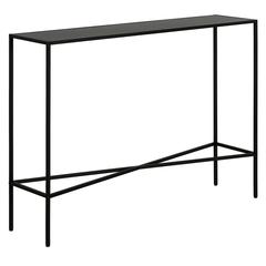 Henley 42'' Wide Rectangular Console Table with Metal Top in Blackened Bronze