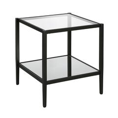 Hera 20'' Wide Square Side Table in Blackened Bronze