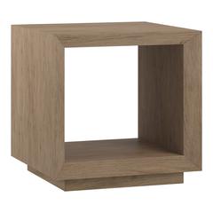 Tannen 22" Wide Rectangular Side Table in Antiqued Gray Oak