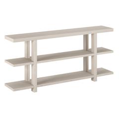 Acosta 64" Wide Rectangular Console Table in Alder White