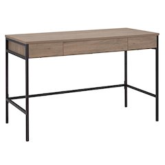 48" Computer Desk Writing Table with 3 Storage Drawers, Weathered Gray