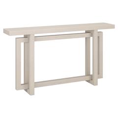 Breslow 55" Wide Rectangular Console Table in Alder White