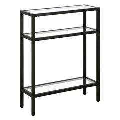 Sivil 22'' Wide Rectangular Console Table in Blackened Bronze