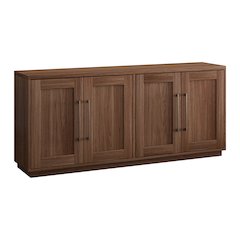 Henn&Hart 68" Sideboard Buffet Cabinet, Modern Credenza with 4 Panel Doors