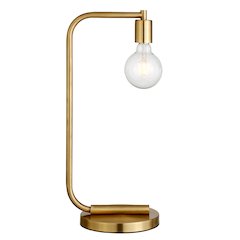 20'' Modern 1-Light Arc Table  Lamp for Living Room, Bedroom, or Office, Gold