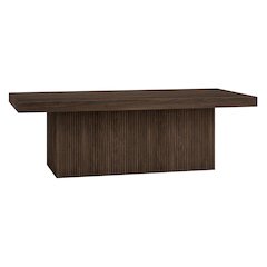 Torren 48" Wide Rectangular Coffee Table in Alder Brown