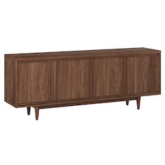 Duran Rectangular TV Stand for TV's up to 75" in Satin Walnut