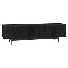 Abington Rectangular TV Stand for TV's up to 75" in Black Grain