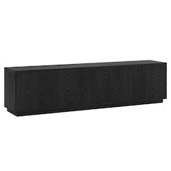 Hanson Rectangular TV Stand for TV's up to 85" in Black Grain
