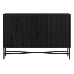 Brighton 48" Wide Rectangular Buffet Table in Black Grain