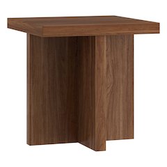 Henn&Hart 22" Scandinavian Wooden Square End Table, Side Table, Nightstand with