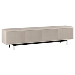 Whitman Rectangular TV Stand for TV's up to 85" in Alder White