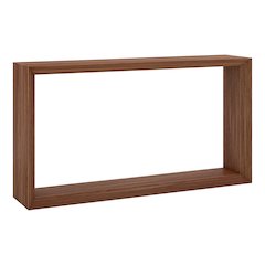 Osmond 55" Wide Rectangular Console Table in Satin Walnut