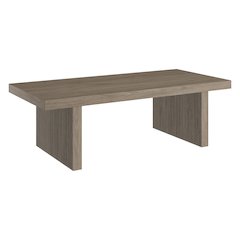 Soren 48" Wide Rectangular Coffee Table in Antiqued Gray Oak