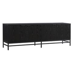 Campello Rectangular TV Stand for TV's up to 78" in Black Grain