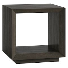 Henn&Hart 22'' Modern Rectangular End Table Side Table, Nightstand with Open