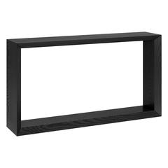 Osmond 55" Wide Rectangular Console Table in Black Grain