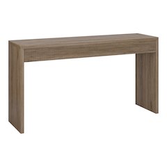 Lawrence 55" Wide Rectangular Console Table in Antiqued Gray Oak