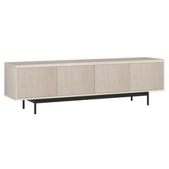 Whitman Rectangular TV Stand for TV's up to 75" in Alder White