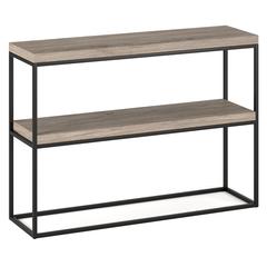 Edmund 42'' Wide Rectangular Console Table in Antiqued Gray Oak