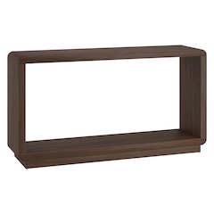 Henn&Hart 55" Modern Rectangular Console Table with Plinth Base and Open