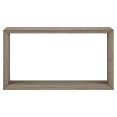 Osmond 55" Wide Rectangular Coffee Table in Antiqued Gray Oak