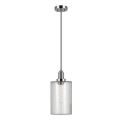 Nora 7.87" Wide Pendant with Glass Shade in Polished Nickel/Seeded