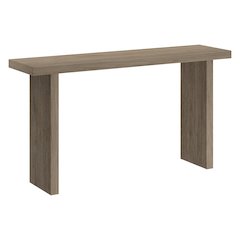 Soren 55" Wide Rectangular Console Table in Antiqued Gray Oak