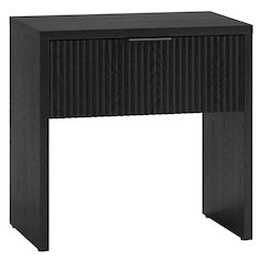 Kenslow 24" Wide Rectangular Nightstand in Black Grain