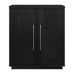 Tillman 28" Wide Rectangular Accent Cabinet in Black Grain