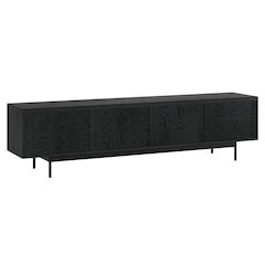 Whitman Rectangular TV Stand for TV's up to 85" in Black Grain