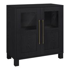 Holbrook 28" Wide Rectangular Accent Cabinet in Black Grain