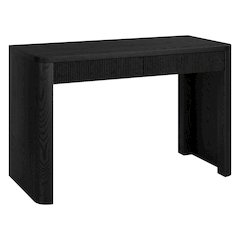 Palmera 47.5" Wide Rectangular Desk in Black Grain