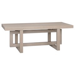 Breslow 47" Wide Rectangular Coffee Table in Alder White