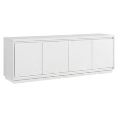 Presque Rectangular TV Stand for TV's up to 80" in White