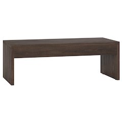 Lawrence 48" Wide Rectangular Coffee Table in Alder Brown