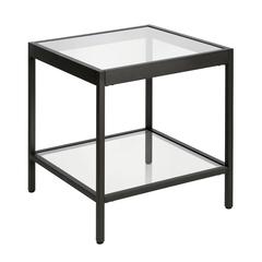 Alexis 20'' Wide Square Side Table in Blackened Bronze