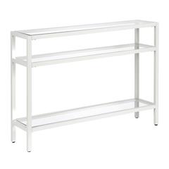 Sivil 42'' Wide Rectangular Console Table in White
