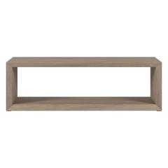 Osmond 58" Wide Rectangular Coffee Table in Antiqued Gray Oak