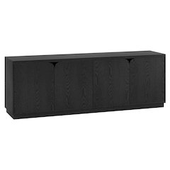 Fitzroy Rectangular TV Stand for TV's up to 78" in Black Grain