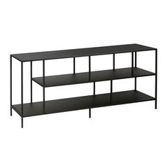 Winthrop Rectangular TV Stand with Metal Shelves for TV's up to 60" in Blackened Bronze