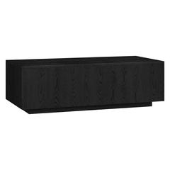 Paxton 48" Wide Rectangular Coffee Table in Black Grain