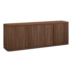 Henn&Hart TV Stand for TVs up to 75'' with 2 Storage Cabinets, Adjustable