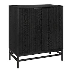 Montello 28" Wide Rectangular Accent Cabinet in Black Grain