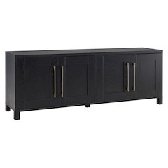 Henn&Hart TV Stand for TVs up to 75" with 2 Concealed Storage Cabinets with an