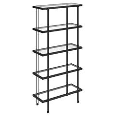 Inez 68'' Tall Rectangular Bookcase in Blackened Bronze