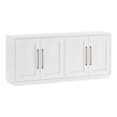 Henn&Hart 68" Sideboard Buffet Cabinet, Modern Credenza with 4 Panel Doors
