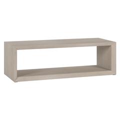 Osmond 58" Wide Rectangular Coffee Table in Alder White