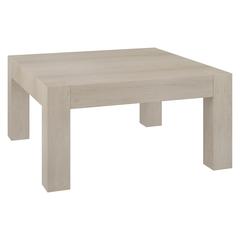 Langston 34" Wide Square Coffee Table in Alder White